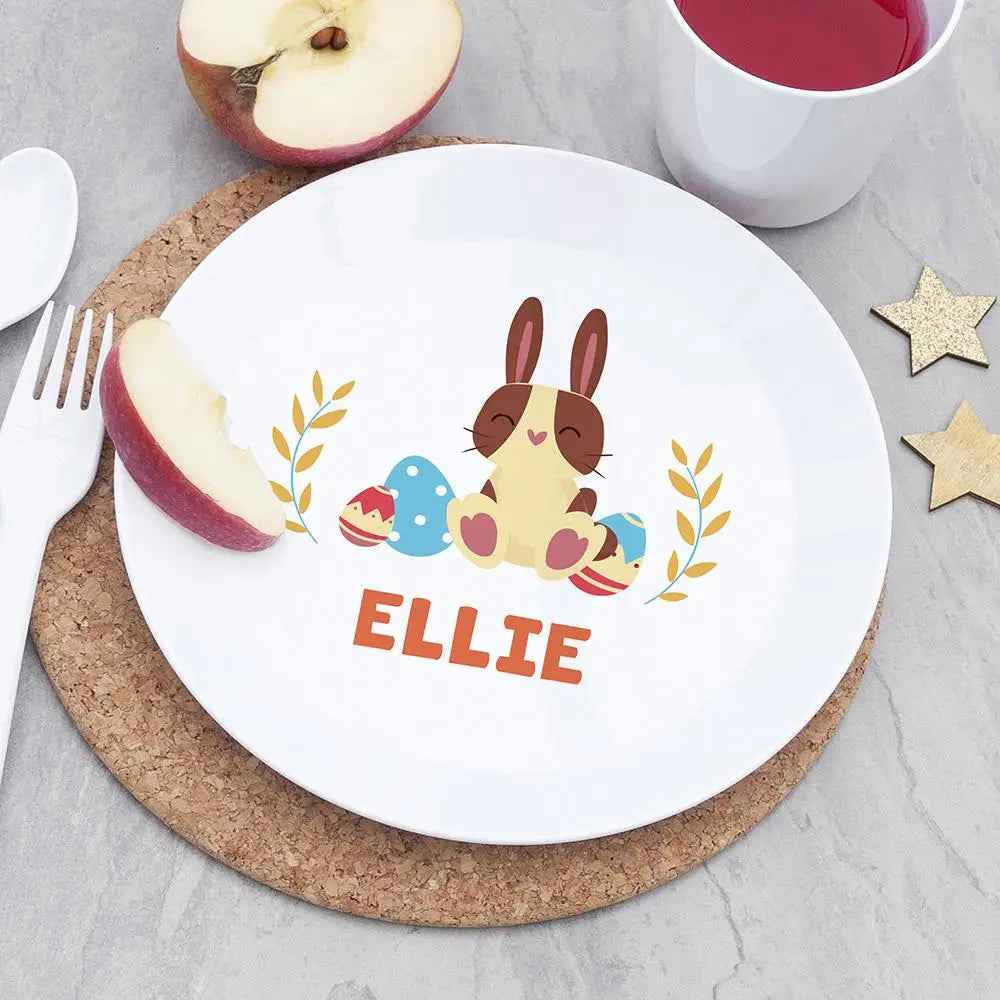 Personalised Children's Spring Bunny Plate - Spellbound