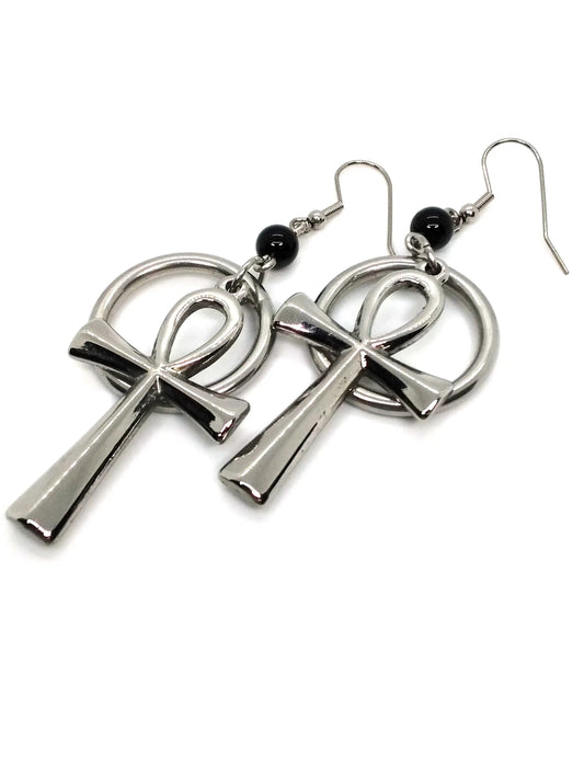 Ankh and Ring Earrings - Spellbound