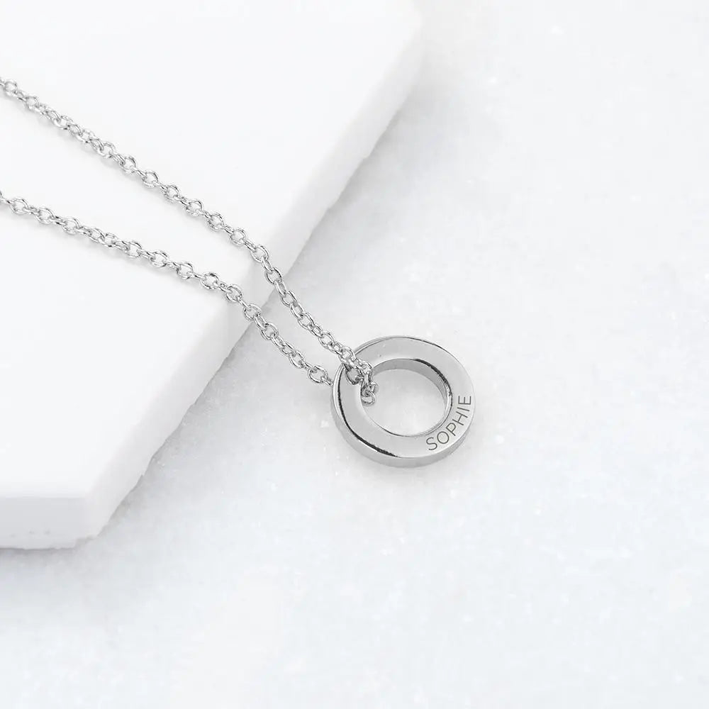 Personalised Mini Ring Necklace - Spellbound