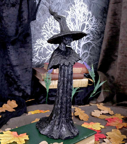 Talyse Black Glittered Forest Witch Ornament - Spellbound