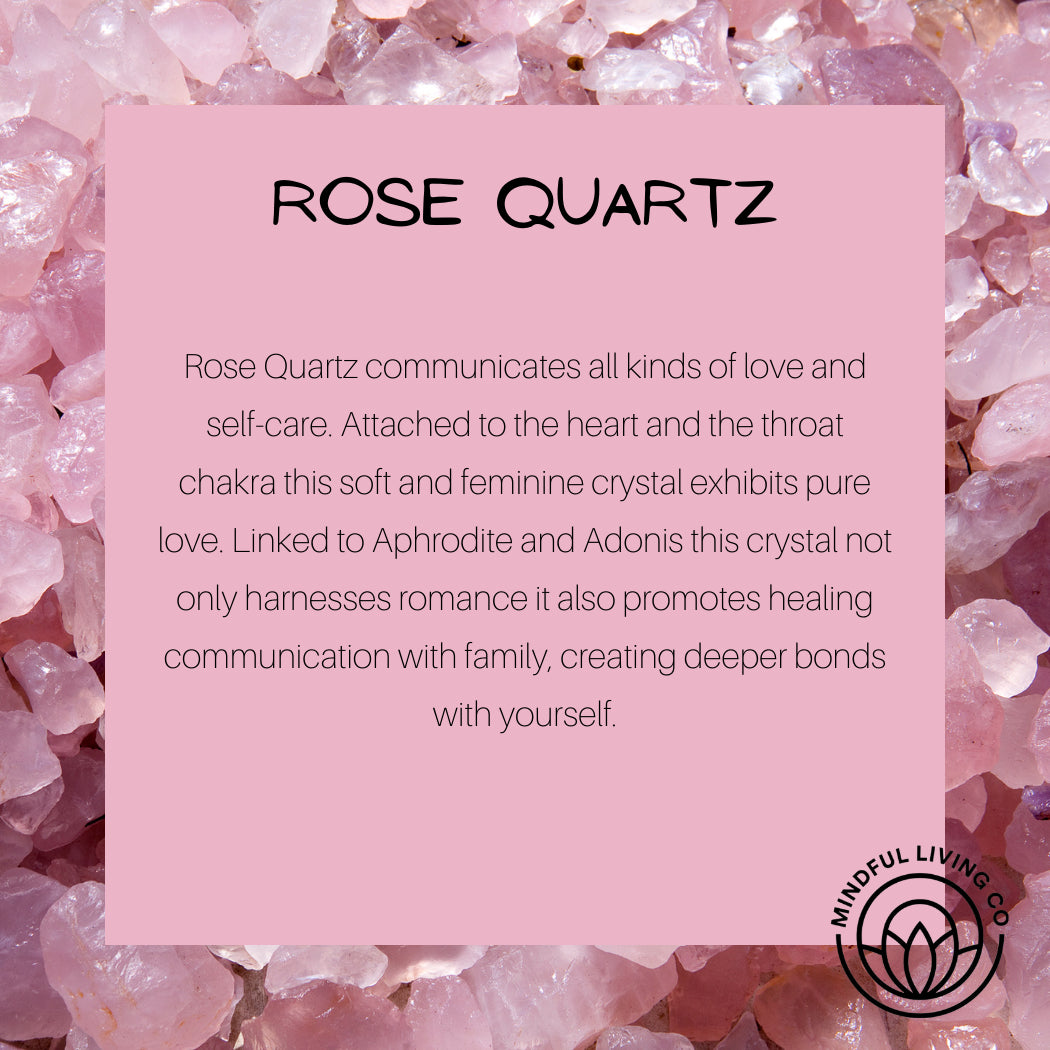 Crystal Clear Jar Water Bottle - Rose Quartz - Spellbound