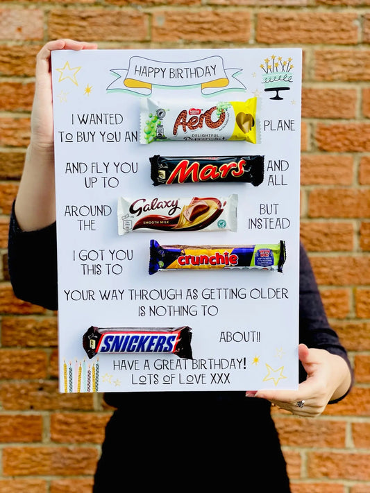 Happy Birthday Chocolate Message Board Gift - Spellbound