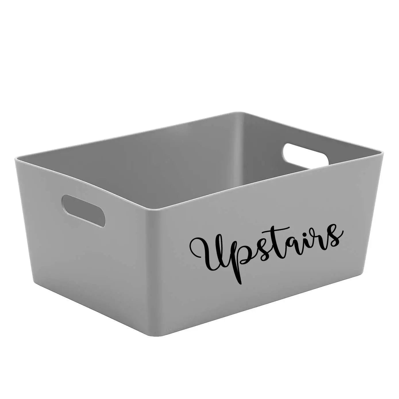 Large Personalised Custom Plastic Storage Box, Cleaning Storage Caddy Laundry Baby Storage Basket Organiser - Spellbound