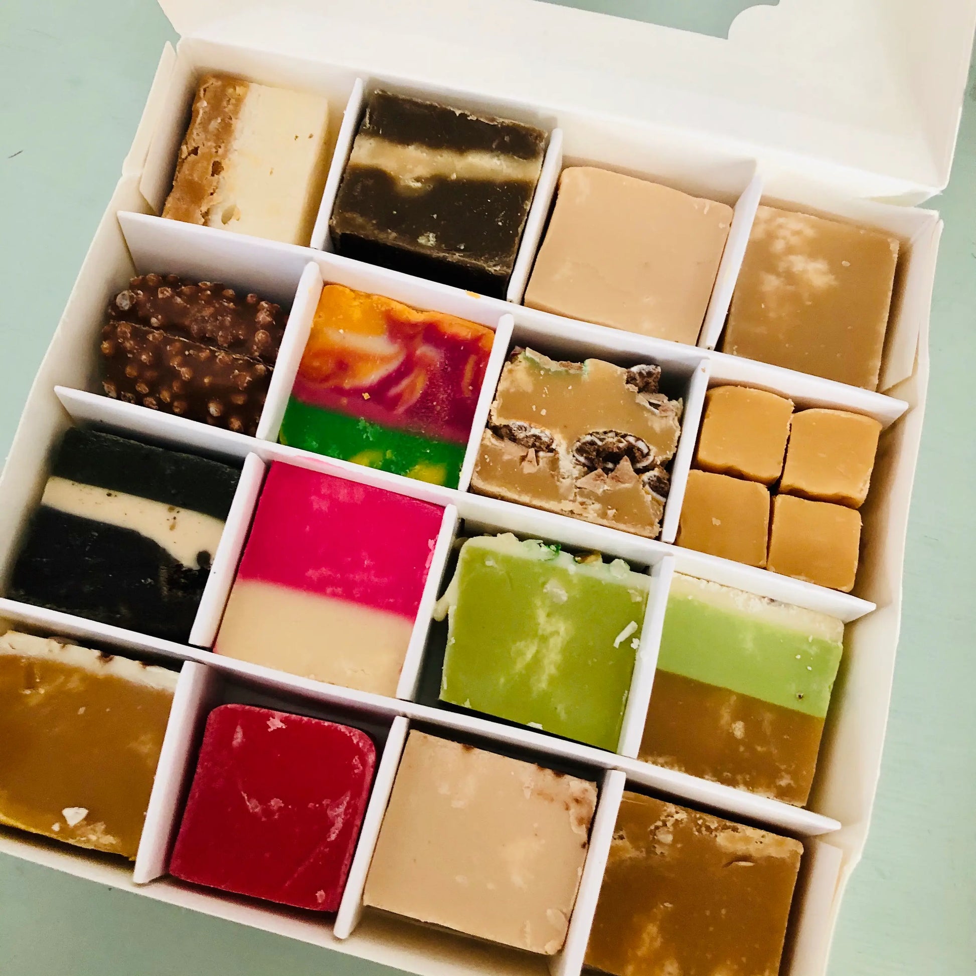 Handmade luxury fudge selection gift Box. Variety of Fudge. the sweet masters faire