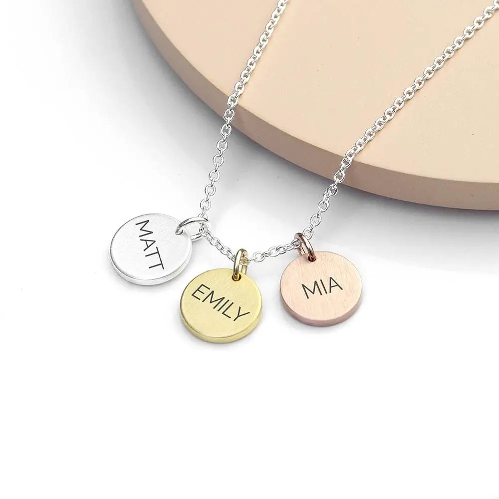 Personalised My Family Discs Necklace - Spellbound