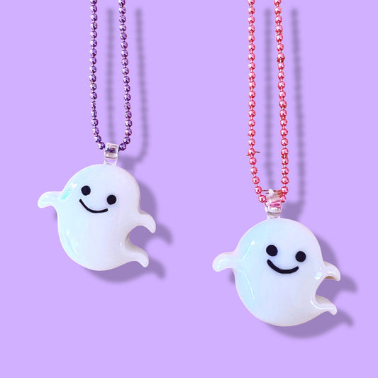 Pop Cutie Halloween Ghost Kids Necklace - Spellbound