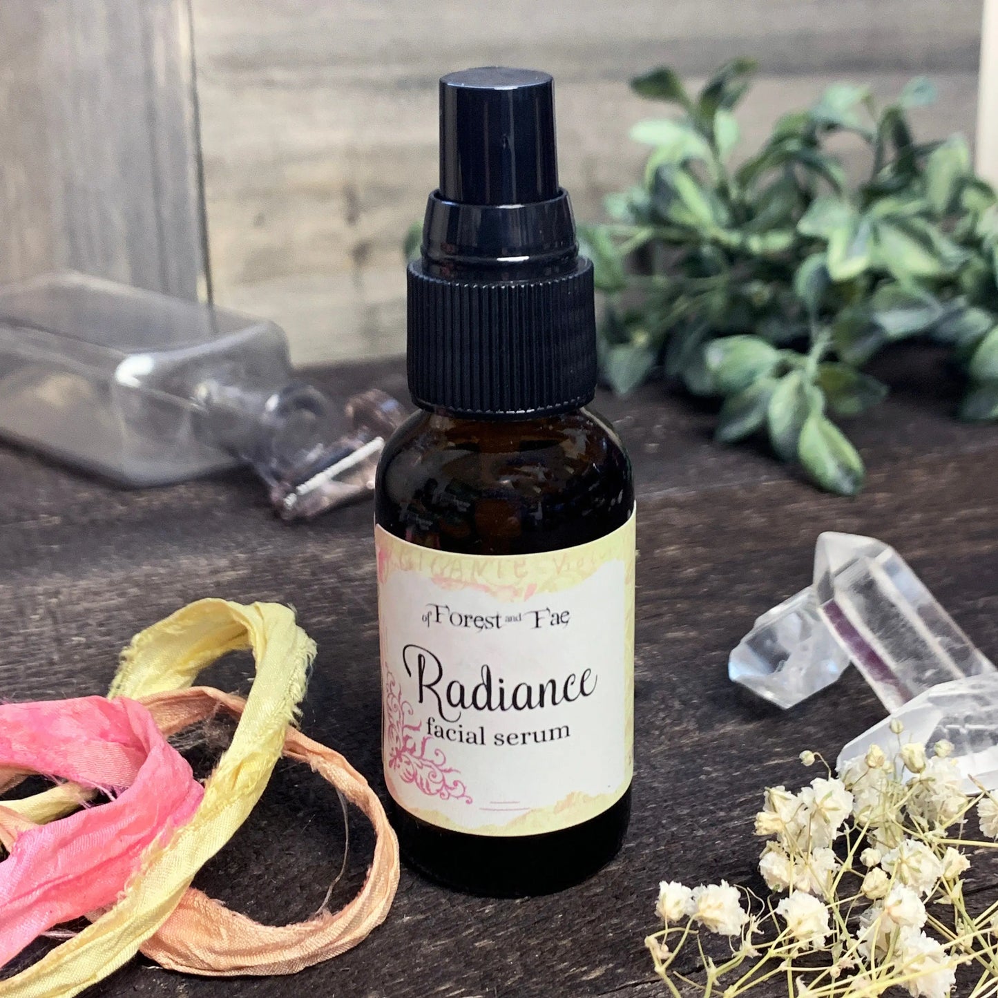 Radiance Facial Serum | Organic Herb Infused Oil | Witchy Skin Care | Green Witch | Cottagecore Skin Care | Boho Witchcraft | Forest Witch - Spellbound