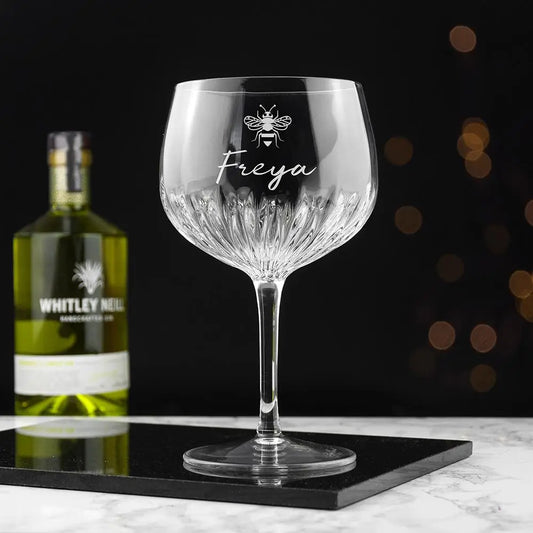 Personalised Crystal Icon Gin Goblet - Spellbound