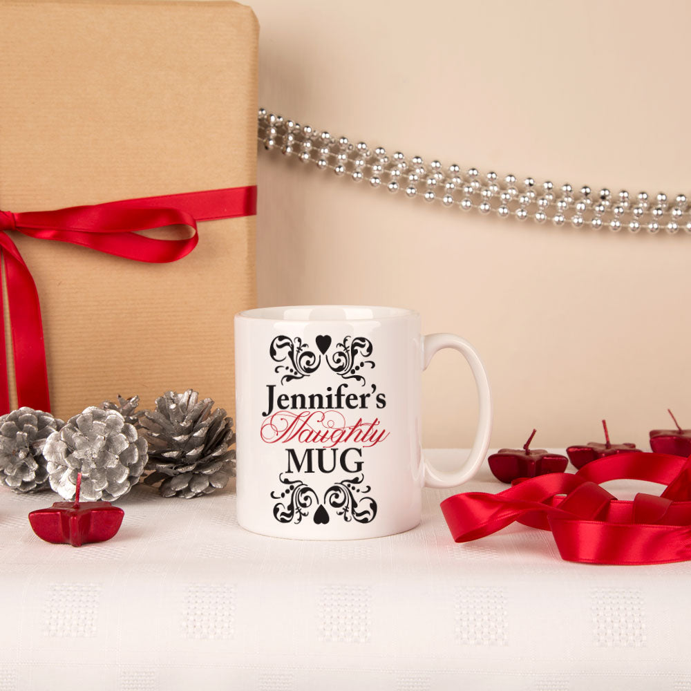 Personalised Naughty & Nice Christmas Mug - Spellbound