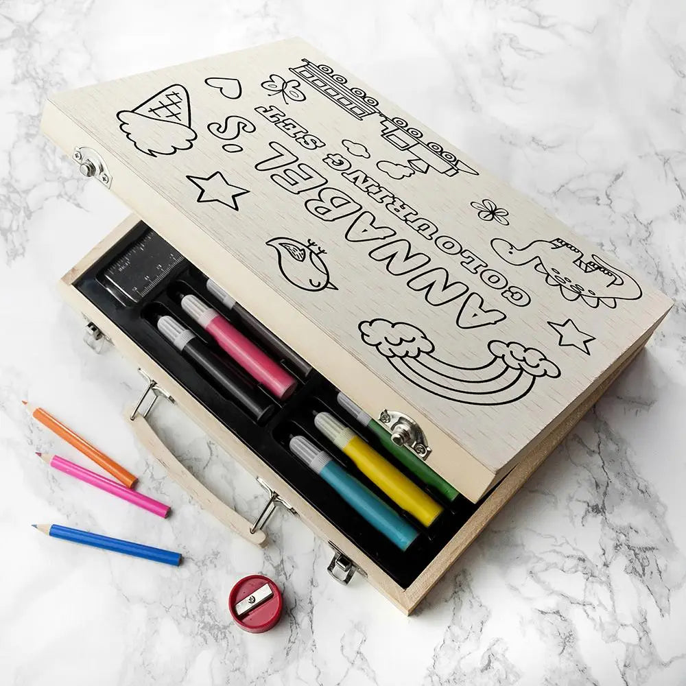 Personalised Colour Your Own Children's Colouring Set - Spellbound