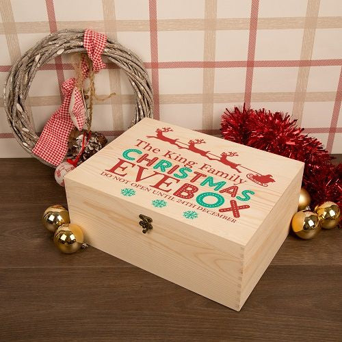 Personalised Family Christmas Eve Box Sleigh Design - Spellbound
