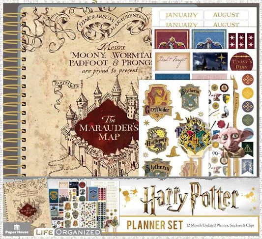 Harry Potter Marauder's Map 12 Month Planner Set - Spellbound