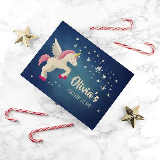 Personalised Baby Unicorn Christmas Eve Box - Spellbound