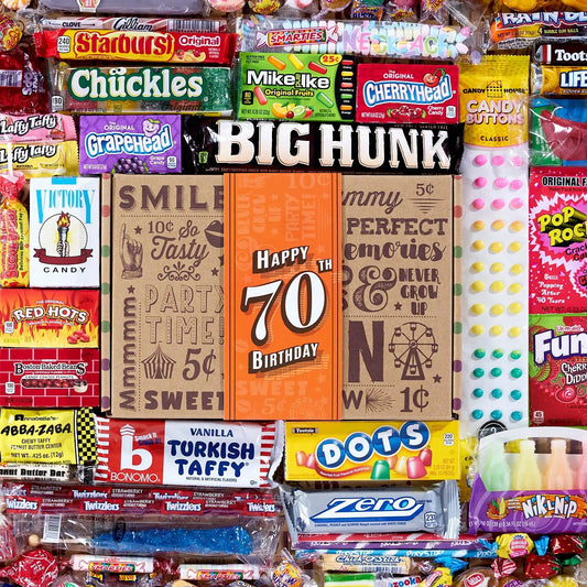 70th Birthday Retro Candy Gift - Spellbound