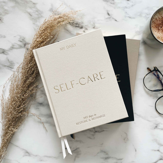 My Daily Self-Care (Almond) reflection and gratitude journal - Spellbound