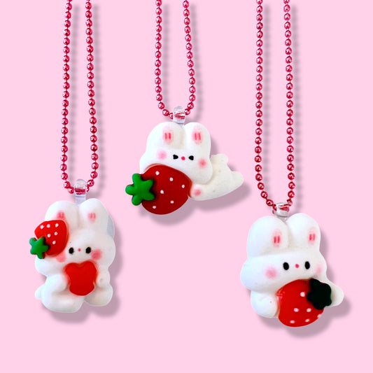 Pop Cutie Strawberry Buns Kids Necklaces - Spellbound