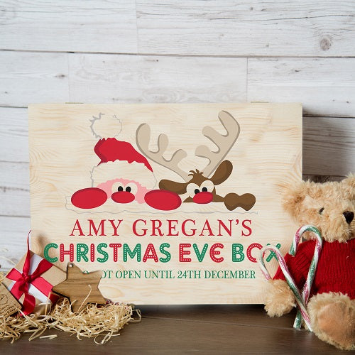 Personalised Santa and Rudolph Christmas Eve Box for Kids - Spellbound