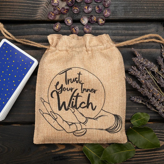 Trust Your Inner Witch Large Tarot Crystal Pouch - Spellbound