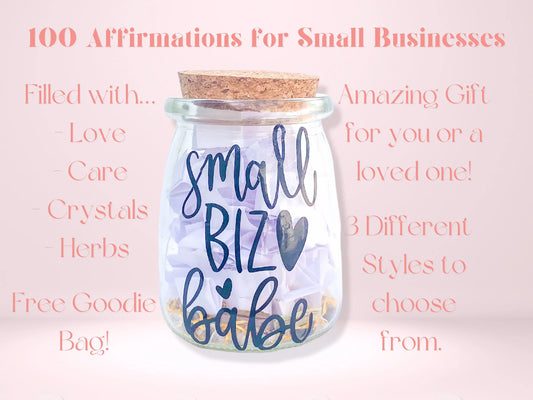 Small Business Affirmations Jar, Small Business Gifts - Spellbound