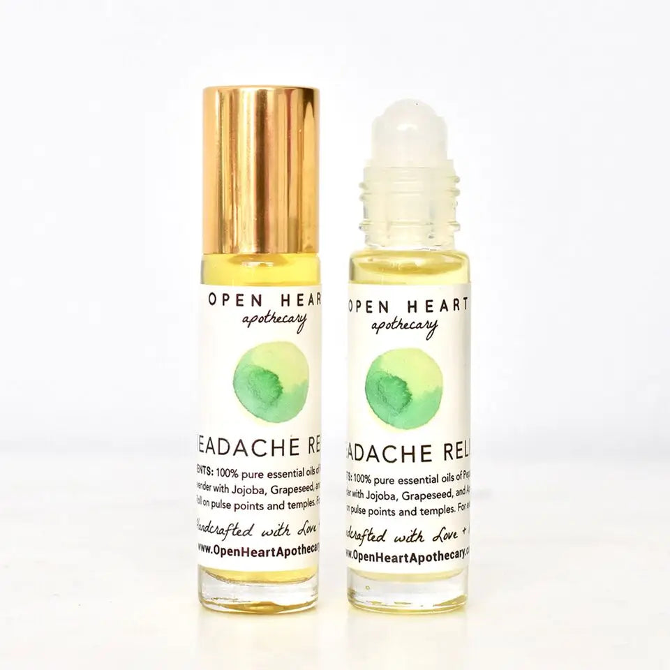 Headache Relief Essential Oil Roll-On with Sage and Mint - Spellbound