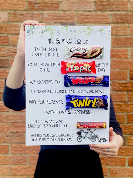 Engagement Chocolate Message Board Gift La de da living faire