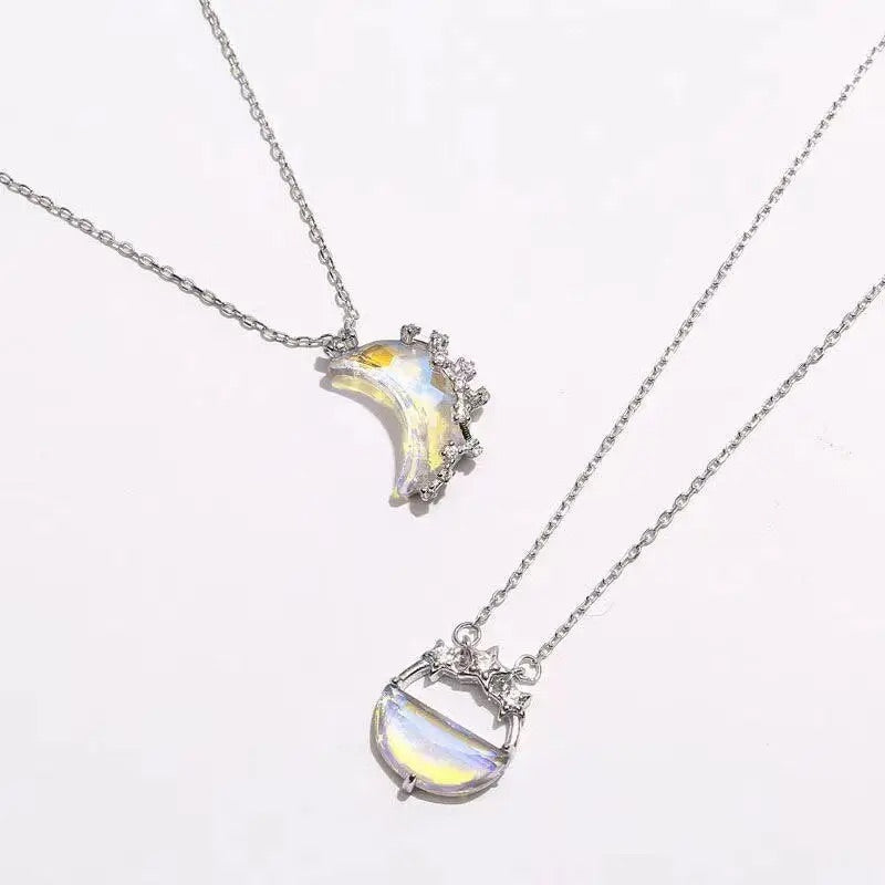 Opal Moon Star Pendant Necklace - Spellbound