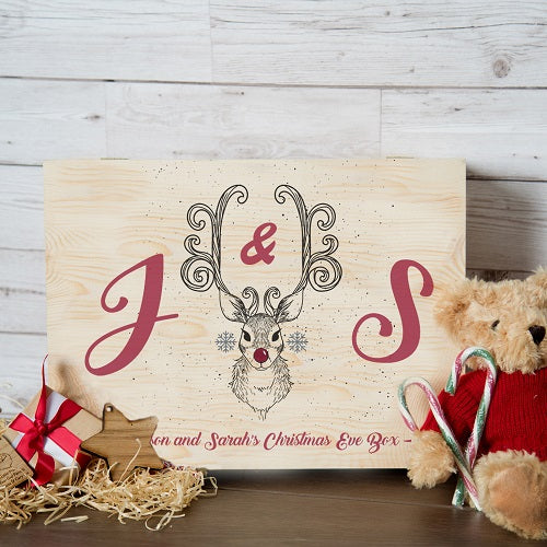 Personalised Rudolph Bespoke Christmas Eve Box for Couples - Spellbound