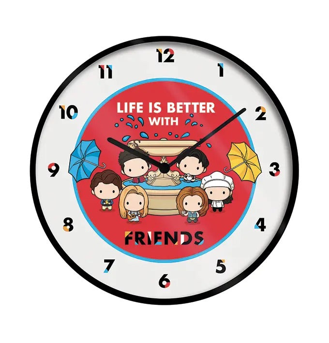 Friends (Life Is Better With Friends - Chibi) Clock - Spellbound