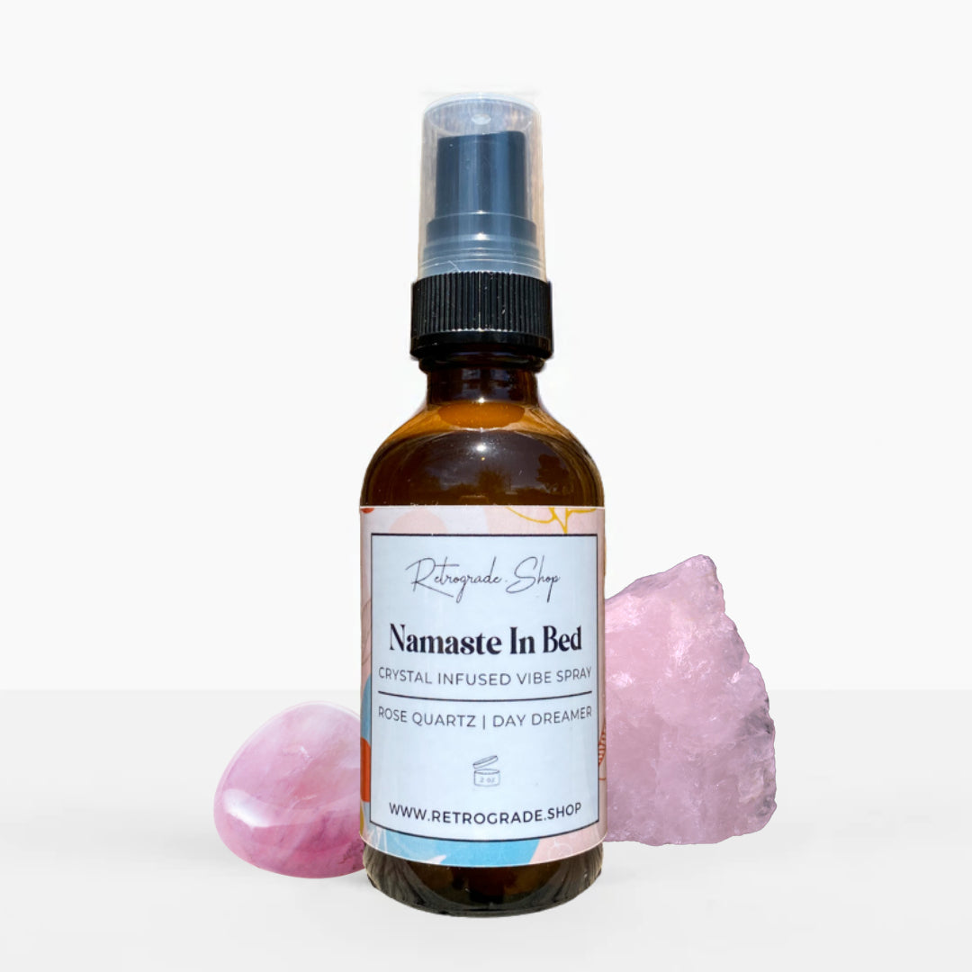 Namaste In Bed" Crystal Infused Vibe Spray - Day Dreamer - Spellbound