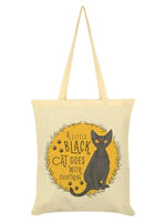 A Little Black Cat Goes With Everything Cream Tote Bag - Spellbound