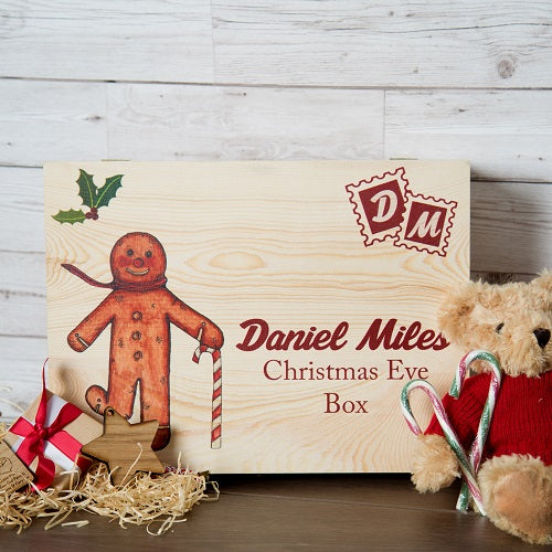 Personalised Gingerbread Man Christmas Eve Box - Spellbound