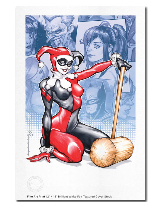 Harley Quinn: Classic - 12" X 18" Fine Art Print mbartist faire