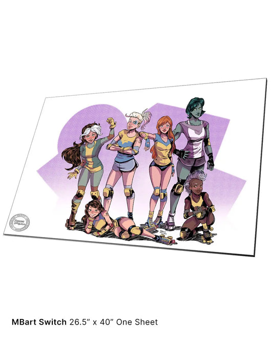 Marvel Girls: Derby Team - 26.5" X 40" Canvas and Frame - Spellbound