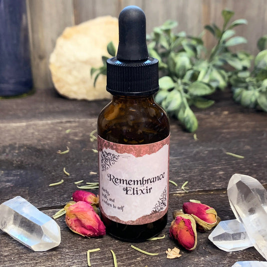 Remembrance Elixir - Herbal Tincture | Energy Work | Earth Magick | Herbal Infusion | Tincture | Herb Magick | Green Witch | Journey Work - Spellbound