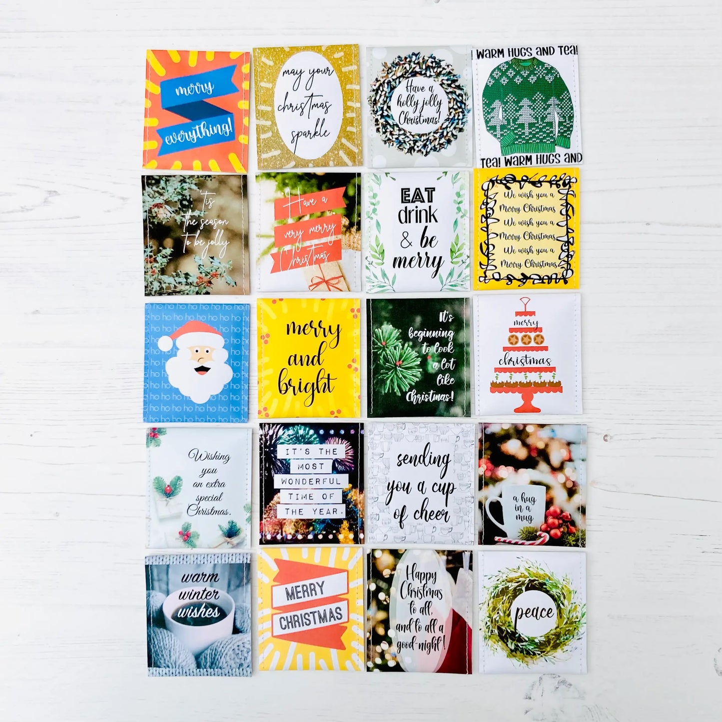 Christmas Tea - 50 Loose Unboxed Tea Envelopes Victoria mae designs faire