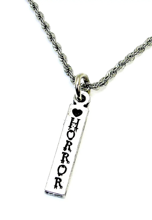 Love horror Halloween or horror movies Charm Necklace - Spellbound