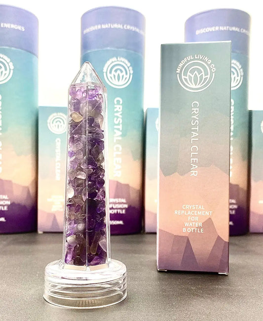 Crystal Clear Column Insert - Amethyst mindful living co faire