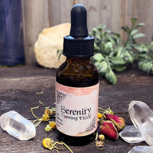 Serenity - Calming Elixir | Herbal Tincture | Energy Work | Earth Magick | Herbal Infusion | Tincture | Herb Magick | Green Witch | Peaceful - Spellbound