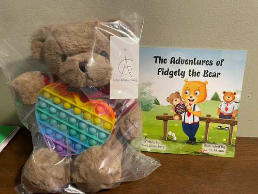 Adventures Of Fidgety The Bear Book and Fidget Toy ! - Spellbound