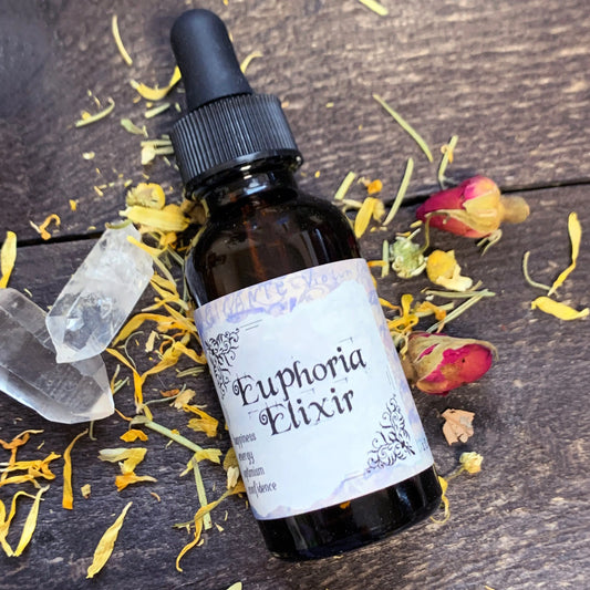 Euphoria Elixir | Herbal Tincture | Energy Work | Earth Magick | Herbal Infusion | Tincture | Herb Magick | Green Witch | Happiness Spell - Spellbound