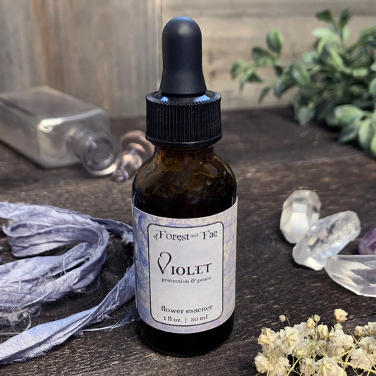Protection & Peace - Violet Flower Essence | Energy Work | Earth Magick | Herbal Infusion | Tincture | Herb Magick | Herbalist | Protection - Spellbound