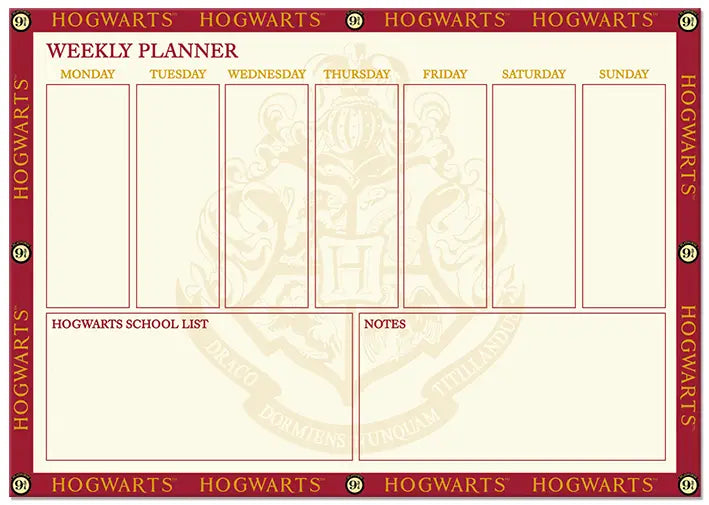 Harry Potter (Hogwarts 9 3/4) A4 Desk Pad - Spellbound