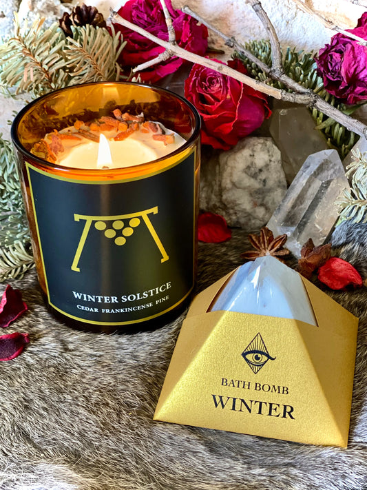 8.5oz Winter/Yule Candle - Spellbound