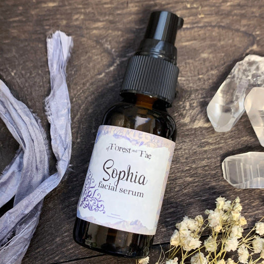 Sophia Facial Serum | Organic Herb Infused Oil | Witch Skin Care | Cottagecore Skin Care | Witchcraft | Forest Witch | Green Witch | Goddess - Spellbound