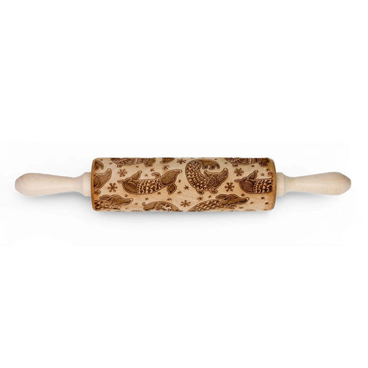 Dogs In Christmas Jumpers Embossing Rolling Pin boon homeware faire