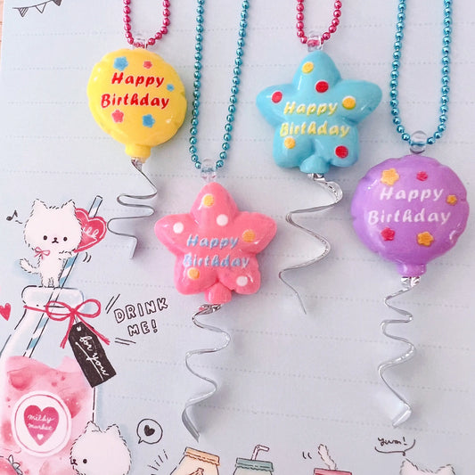Pop Cutie Birthday Balloon Kids Necklaces - Spellbound