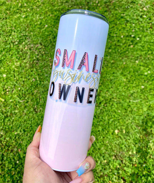 Small Business Owner Tumbler, Pink Cup, Small Business Cup - Spellbound