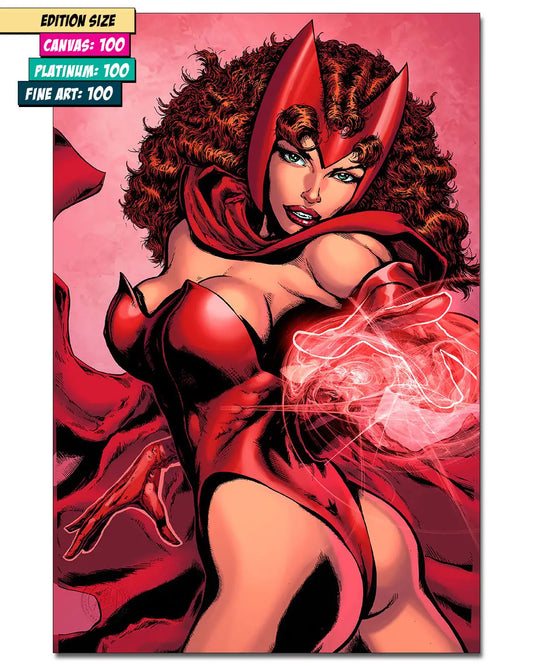 Scarlet Witch: Come Hither - 14" X 28" Canvas and Frame - Spellbound