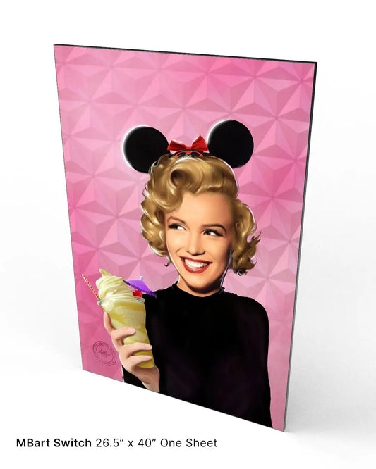 Disney Starlets, Marilyn Monroe: Some Like it Whipped - 26.5" X 40" Canvas and Frame - Spellbound