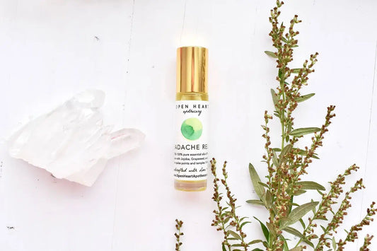 Headache Relief Essential Oil Roll-On with Sage and Mint - Spellbound